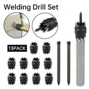 13x Double Sided 3/8" Spot Weld Cutter HSS Drill Bit Remover Welder Tool Kit New