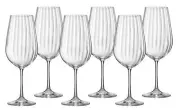 Bohemia Crystal Waterfall Wine Glass 550ml Set of 6