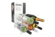 BARTENDER 6 BOTTLE 2-TIER CLEAR WINE RACK