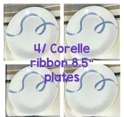 Corelle 4/Set 8.5” Ribbons Luncheon Plates New