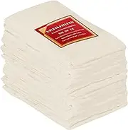 Utopia Kitchen Flour Sack Tea Towels 12 Pack, 28 x 28 Inches Ring Spun 100% Cotton Dish Cloths - Machine Washable - for Cleaning & Drying - Natural
