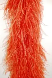 4 Ply OSTRICH FEATHER BOA - RUST 2 Yards; Costumes/Craft/Bridal/Trim 72"