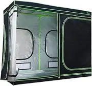 [GREEN FINGERS] 8x4 Grow Tents, 240 x 120 x 200cm High Reflective Mylar with Observation Window for Hydroponics Indoor Plant Tarps Shelves Kit