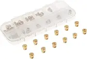 Mtsooning Range Stove Oven Orifice Conversion Kit, Propane Lp Natural Gas Brass Jet Burner Nozzle Replacement Parts M6x0.75 mm Gas Spray Tip 0.3/0.4/0/7/0.8/0.9/1.0/1.1/1.2/1.5/1.7/1.9mm, 36PCS