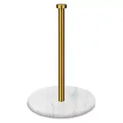 HESHIBI Paper Towel Holder Countertop with 7" Weighted White Marble Base - Mo...
