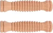 2PCS Wooden Foot Massage Roller Durable Wooden Massager for Deep Tissue Relief Alleviate Muscle Fatigue Tension for Foot Massages Leg Workouts Yoga Exercises