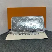 Louis Vuitton Zippy Wallet Purse M83543 long wallet silver japan exclusive