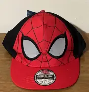 Marvel Spiderman Youth Boys SnapBack Hat Cap Super Hero Red NWT