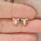 Natural Baguette Gemstone Gift Box Daith Piercing Earring, 14k Gold Helix,Tragus