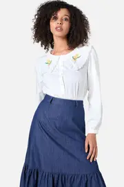 Wattle Embroidered Blouse