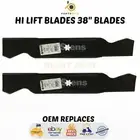 2 X Blades Fit 38" Mtd Ride on Mower 1992 Onwards 942-0610A 742-0610
