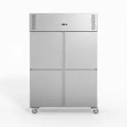 FED-X S/S Four Door Upright Fridge - Commercial Solid Door Upright Fridges (...