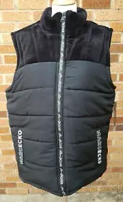 Marc Ecko Cut & Sew Black Quilted Jacket Vest Men's Size Large **BNWT**
