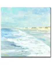 Ready2HangArt White Water Wrapped Canvas Wall Art by Leslie Owens