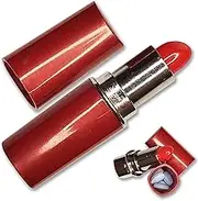 Fake Lipstick Diversion Safe - Secret Stash Compartment | Hide Pills, Money, Jewelry | Keep Valuables Safe in Plain Sight Storage Rave Festival Hiding Container Disguise Women Store Medication Drugs
