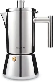 Easyworkz Diego Stovetop Espresso Maker Stainless Steel Italian Coffee Machine 4
