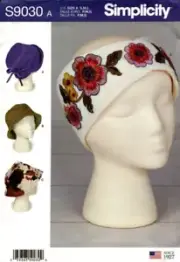 Simplicity Sewing Pattern 9030 Hats Headband Sewing Pattern NEW