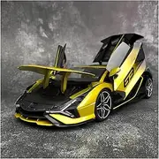 Scale Finished Model Car 1:18 for Lamborghini Sian FXP 37 Car Model Alloy Diecast Metal Vehicle Simulation Collectible Miniature Replica Car