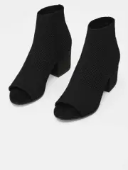 Eileen Fisher women's croft stretch open toe block heels size 6.5