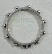 Rosary Ring 17mm Silver Colour Metal