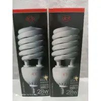 在飛比找蝦皮購物優惠-旭光24W 28w螺旋省電燈泡 120v 240v 黃光