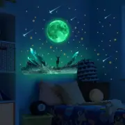 Luminous Star Moon Glow-in-the-dark Star Wall Stickers Glow-in-the-dark Stickers