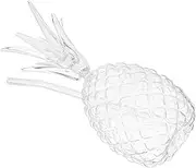 SHOWERORO Pineapple Cup Juice Straws Drinks Beverages Clear Cocktail Cups Milk Drinkware Clear Cocktail Drinkware Summer Drink Cup Cocktail Wine Cups Water Cups Glass Transparent re-usable