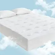 LINENOVA Warm Mattress Topper King – 5cm Thick, Coral Fleece Winter Side, Cooling Reverse, 1000GSM Fill, Soft, Breathable & Washable, 45cm Deep Pocket