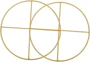GREENADSCAPE 2Pcs Iron Craft Rings for Dreamcatcher Wreath DIY Projects Hoops for Home Decor and Versatile Iron DIY Accessories