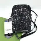 Baggallini Women's Take Two RFID Bryant Crossbody Bag Metallic Cheetah NWT