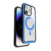 Urban Edge Phone Case Drop Protection MagSafe Cover For Apple iPhone 14 Blue
