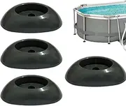 4PCS Pool Leg End Cap Footings, Vertical Pool Leg End Cap Replacement, Aboves Ground Swimming Pools Replacement Parts