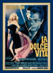 La Dolce Vita - Movie Poster image - BIG MAGNET 3.5 x 5 inches