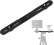 RALSPEC Dual Camera Flash Bracket 1/4" Thread Double Tripod Extension Slider Mount Bar Arm 27cm For DSLR Flash LED Light