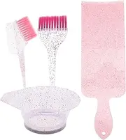 FOMIYES 1 Set Translucent Hair Dye Set Hair Dye Kit Brush and Bowl Hair Dye Bowl and Brush Kit Hair Mixing Bowl and Brush Hair Color Mixing Bowl and Supplies Hair Dye Brush