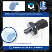 Oil Pressure Switch fits HONDA ACCORD 2.0D 96 to 02 20T2N Blue Print 37240P5TG00