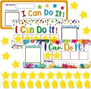 3 Sets Magnetic Rewards Chart for Kids I Can Do It Token Board Unicorn Castle Behavior Chart at Home Positive Star and Customization Goal Box Incentives for Teacher Essentials Elementary Classroom
