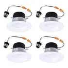 HALO LT 4" Selectable 5CCT IC Rated Indoor Integrated LED Recessed Light (4-Pack