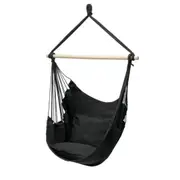 Garden Hanging Hammock Chair Swing Camping with 2 Pillow