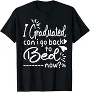 [X.Style] I Graduated Can I Go Back to Bed Now Graduation Boys Girls ds993 T-Shirt (3XL) Black