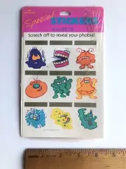 Vintage Hallmark Scratch Off Sticker Sheet