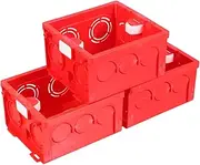 HOMSFOU 3pcs Box Switch Box Boxes Red
