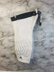 Adidas Techfit Compression Padded Shorts White Black Mens XLT Tall NEW 85$ #B7