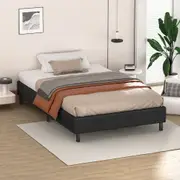 ALFORDSON Bed Frame Mattress Base Foundation Fabric Charcoal - Single Size