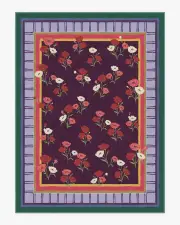 275' x 365' | Machine Washable Runner Rug | Kid & Pet Friendly | Indoor Rug | Iris Apfel Ambroeus Royal Plum Tufted Rug | Ruggable