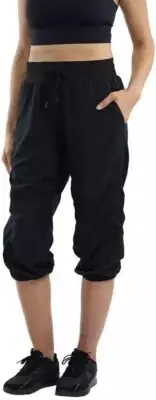 SPYDER Womens Black Active Lightweight Capris , 2XL