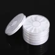 6Pcs/Set 12 Compartments Nail Art Decoration Gem Rhinestone Empty Wheel Box ECA