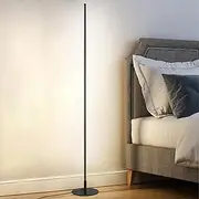 [MAGNIFICA LUCE] LED Corner Floor Lamp,Corner Light Standing Lamp Modern,for Living Room, Bedroom, Home Office, 24W 4000K (Black)
