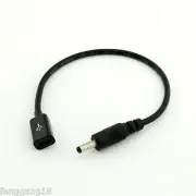 DC Power Micro USB Female Socket to DC 3.5 x 1.35mm Male Plug Adapter Cable Cord