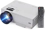 Eacam Mini Projector Support 210in Display Same Screen Technique Movie Projector Dual Speaker with Remote Control Support TV Box Computer Flash Disk TF Card for Home Theater Media Player